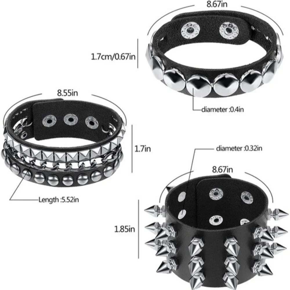 6 Punk Gothic Jewelry Set